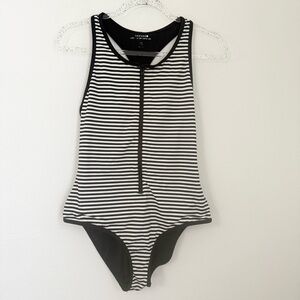 Kate Spade Saturday Classic Black and White Swimsuit One Piece Size L